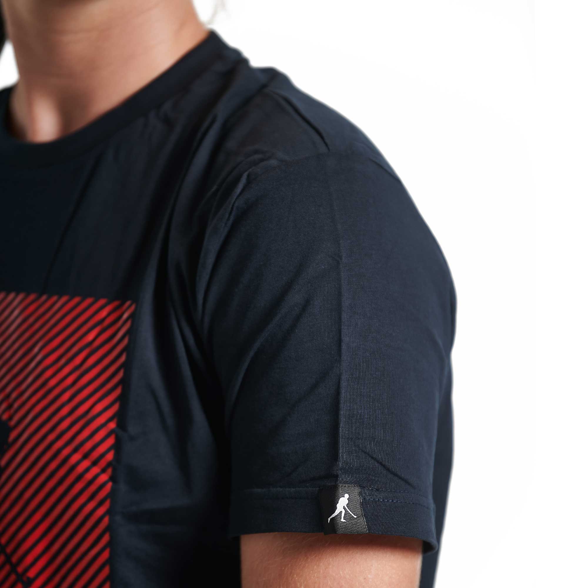 Navy Tee Red Square